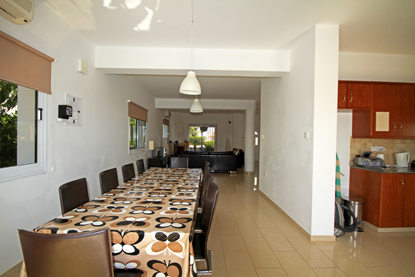 Dining and kitchen area